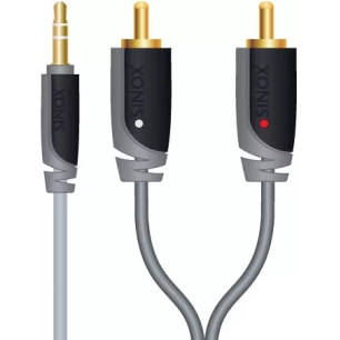 cable audio 3,5mm m.2rca m.5,00m. - sinox