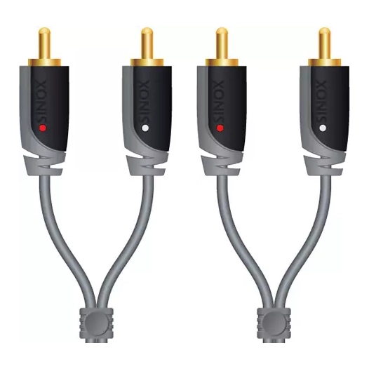 cable audio 2rca m.2rca m.5,00m - sinox