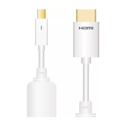mini dp m - hdmi m - 2.00 - blanc - sinox