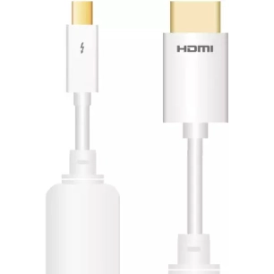 mini dp m - hdmi m - 2.00 - blanc - sinox