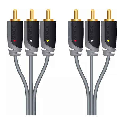 3 rca m - 3 rca m 2.0m - sinox