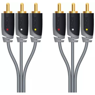 3 rca m - 3 rca m 2.0m - sinox