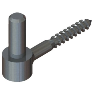 Gond à visser renforcé zingué 16 vis ø12 mm longueur 70 mm