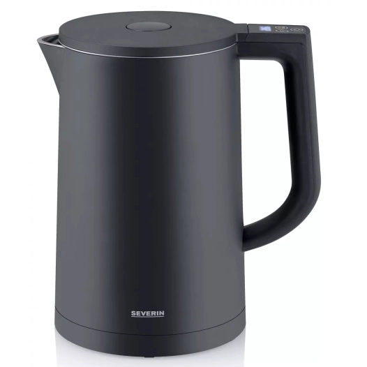 1,7l.2200w.lcd.be silent.inox noir. - severin