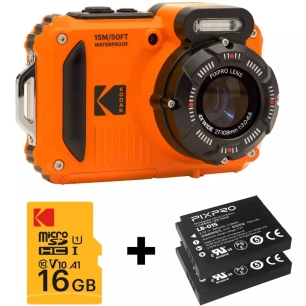 wpz2 orange + 2 batteries + micro sd 16g - kodak