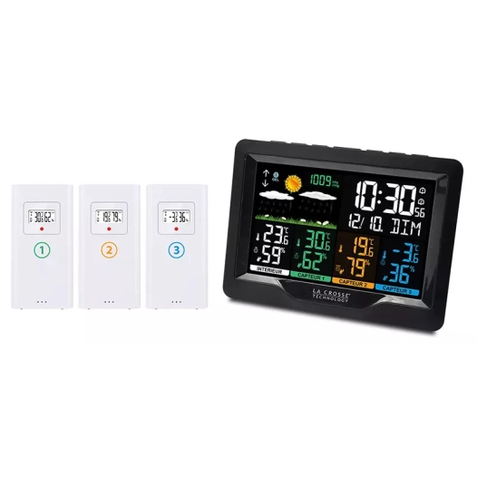 station.radio pilotee.3capt hydro/hygro. - la crosse technology