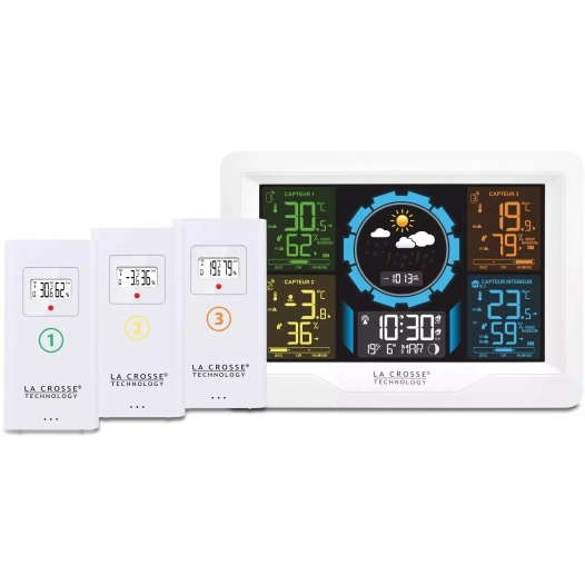 station meteo.radio pilotee.3capteurs. - la crosse technology