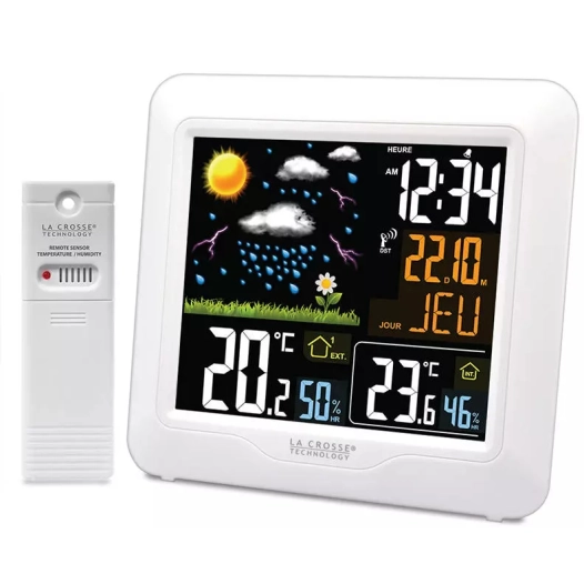 station meteo radio-pilotee.lcd colore. - la crosse technology