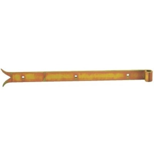 Penture queue de carpe droite vg gond 16 - fer 45 x 6 mm 120