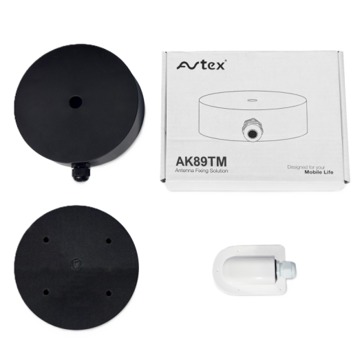 base de fixation pour antenne 5g avtex : camping-car - avtex