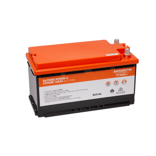 batterie lithium 165ah power + antarion connectã©e - antarion power +
