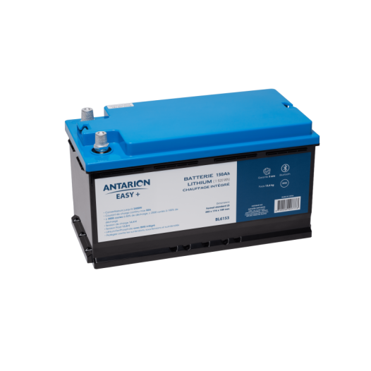 batterie lithium connectã©e 150ah easy + avec chauffage - antarion easy +