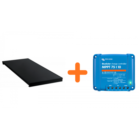 kit all black 130w avec mppt 10a victron - antarion