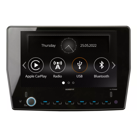 multimã©dia 2-din xzent x-f285 - xzent