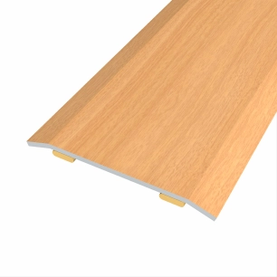 barre de seuil niveau égal en acier, 40 x 3,5 mm, adhésive, flooring, chêne foncé, 166 cm