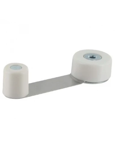 Butée De porte Rotative Metallique Blanche - Inofix