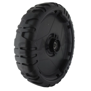 ensemble roue plastique arrière diamètre 240 mm pour tondeuse. origine stiga.
