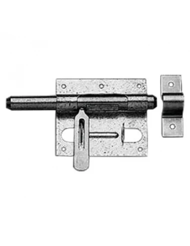 Verrou de box à porte cadenas zingué 14