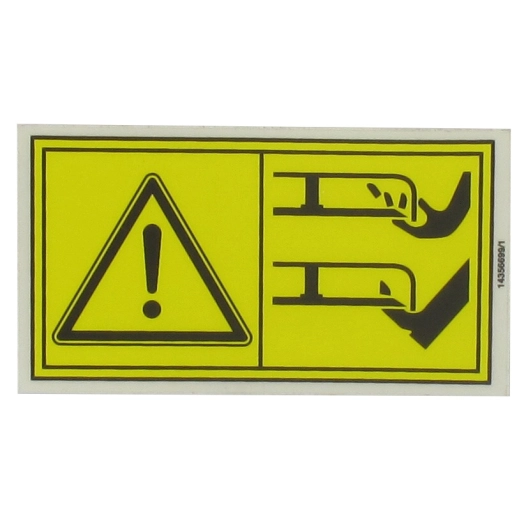 autocollant de danger, origine stiga. 114356699/1, 1143566991