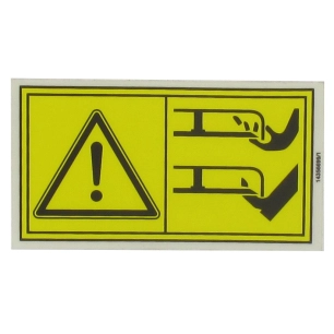 autocollant de danger, origine stiga. 114356699/1, 1143566991