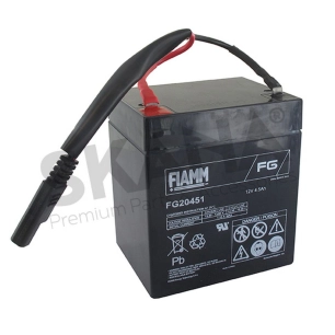 batterie 12v 4,5a avec câbles pour tondeuses à démarrage électrique origine stiga. origine 118120052/0.