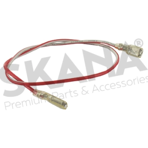 câble conducteur (rouge et gris) avec 2 cosses femelles. origine stiga.