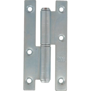 Paumelle menuiserie bois bout carré la loutre sedan® bg droite 140 x 55