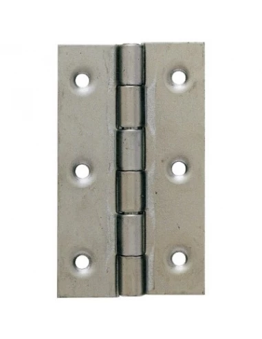 Charnière rectangulaire double feuille bordelaise b acier décapé 60 x 35 25