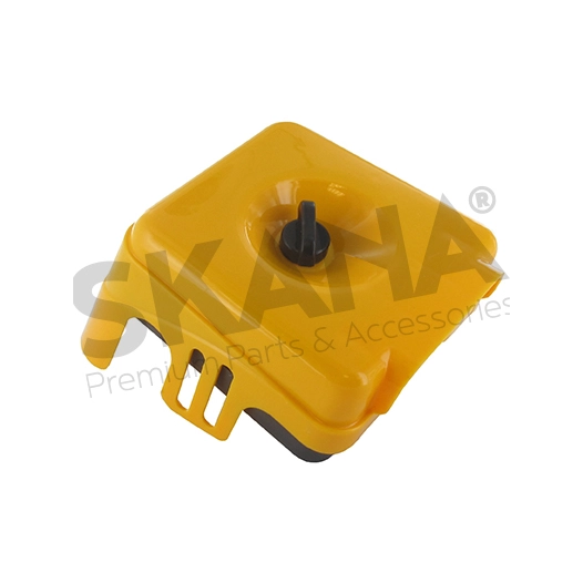 ensemble boitier de filtre à air de couleur jaune. origine stiga.