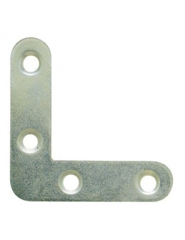 Équerre Plate Ronde 40x40 Finish Fixation discrète et robuste pour angles. - Finish