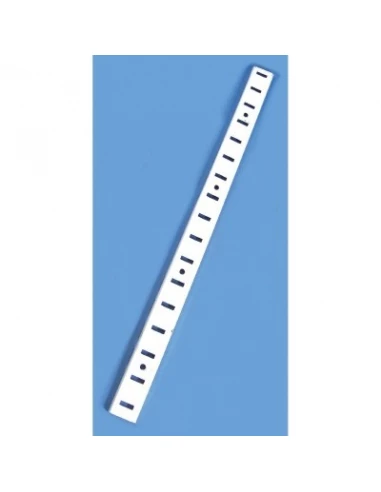 Crémaillère standard pour meuble laqué blanc En acier L. 2 m x l. 16 mm - Strauss Vonderweidt