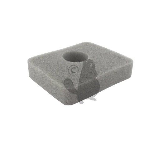 filtre à air en mousse origine stiga. dimensions : 77 x 62 x 15 mm.