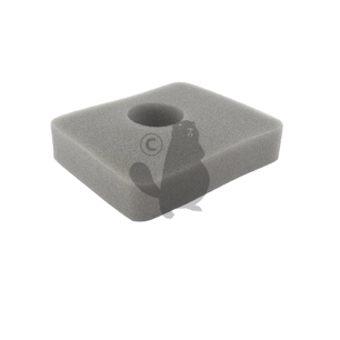 filtre à air en mousse origine stiga. dimensions : 77 x 62 x 15 mm.