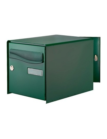 Boîte aux lettres à ouverture totale r-box lys 2 portes vert - DECAYEUX