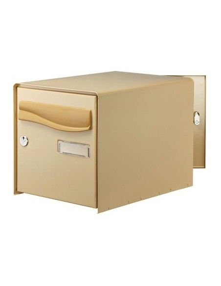 Boîte aux lettres à ouverture totale r-box lys 2 portes beige - DECAYEUX