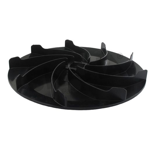 ventilateur, turbine pour tondeuses ggp modèles t434tr, t484tr, t434tre, t484tre. diamètre 243mm, alèsage carré de 24x24mm.