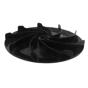 ventilateur, turbine pour tondeuses ggp modèles t434tr, t484tr, t434tre, t484tre. diamètre 243mm, alèsage carré de 24x24mm.