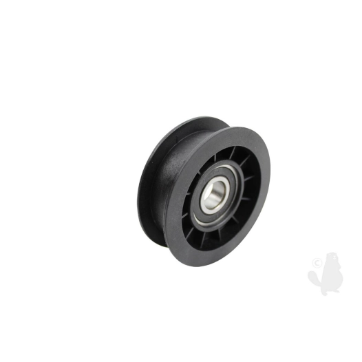 poulie de traction en résine à gorge plate sur roulement origine ggp / castelgarden 125601554/0 pour modèles j92, j92 hydro, sd9