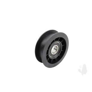 poulie de traction en résine à gorge plate sur roulement origine ggp / castelgarden 125601554/0 pour modèles j92, j92 hydro, sd9