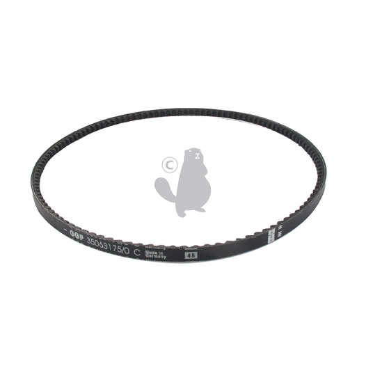 courroie crantée lp750mm origine stiga. 135063175/0, 1350631750