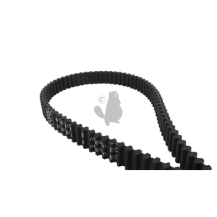 courroie double denture inter lames pour coupe 102cm. origine stiga. l: 1600mm, largeur: 20mm. remplace ds8m160020. (1350656050)