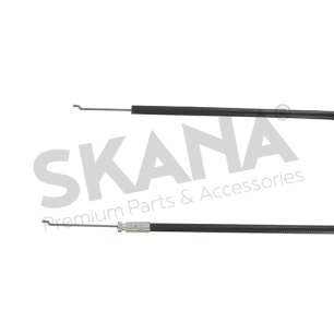 câble d'accélération rigide forme z avec gaine. longueur: 675mm, origine stiga.