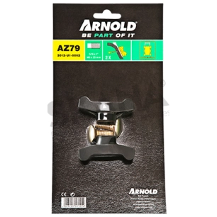 jeu de 2 vis de mancheron avec molettes de serrage arnold. ø 8 mm. longueur: 25 mm. m8 x 25 mm.