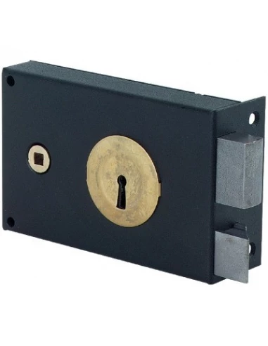 Serrure 4 gorges horizontale à fouillot version grille droite