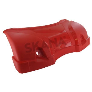 carter enjoliveur avant sur carter de tonte de couleur rouge, se monte sur tondeuses modèles ntd 53 origine stiga.