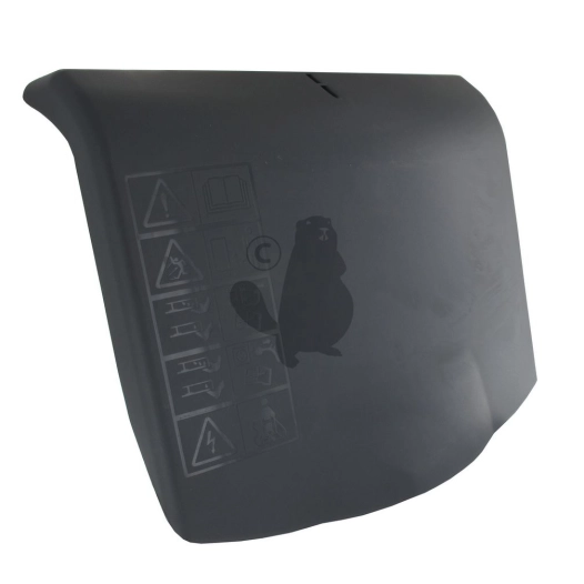 déflecteur andaineur arrière pour tondeuse couleur gris. origine stiga.