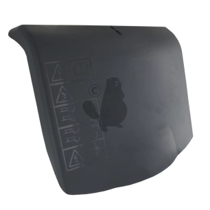 déflecteur andaineur arrière pour tondeuse couleur gris. origine stiga.