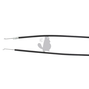 câble accelérateur rigide avec embout en forme z, origine stiga.