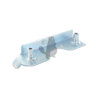 plaque support de poulies sur plateau de coupe pour modèles tc102, tc122 origine stiga.