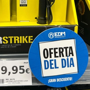 oferta del día : figurine à bascule, fond bleu marine, ø10 cm